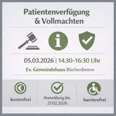 Infoveranstaltung zu Patientenverfügung und Vollmachten